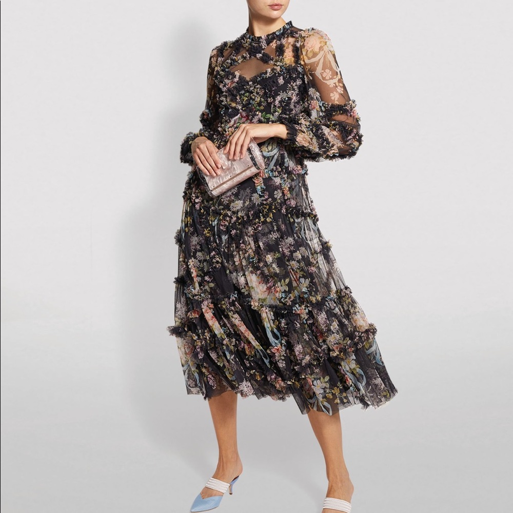 NEW NEEDLE & THREAD
Floral Diamond Ballerina Dress
